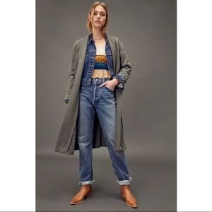 Anthropologie Green Duster